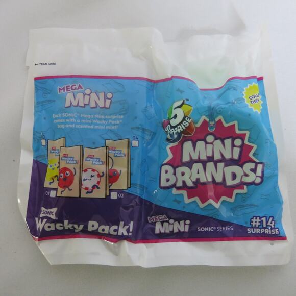 SONIC DRIVE IN WACKY PACK Mini Brands #14 Glow in Dark Visor Unopened Rare - Picture 1 of 7